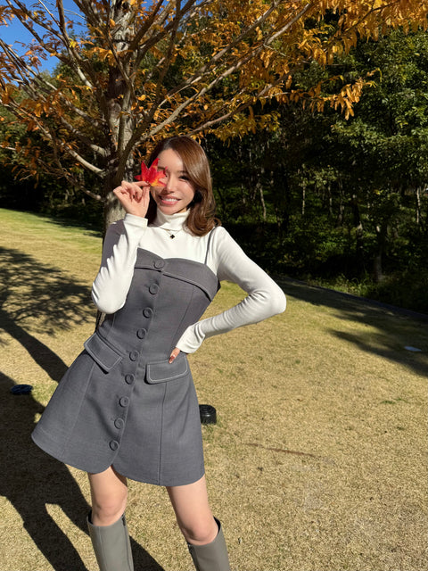 Shaped onepiece(Gray)