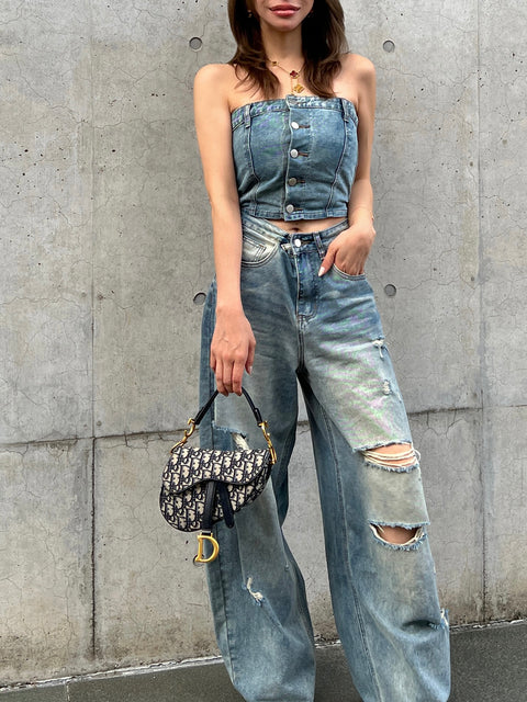 Vintage Denim Setup／送料無料 (全サイズご予約受付中)Sは完売した為再販ご予約受付となります。