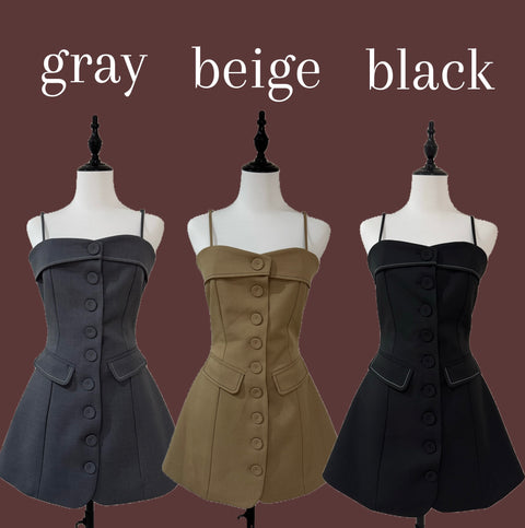 Shaped onepiece(Black)