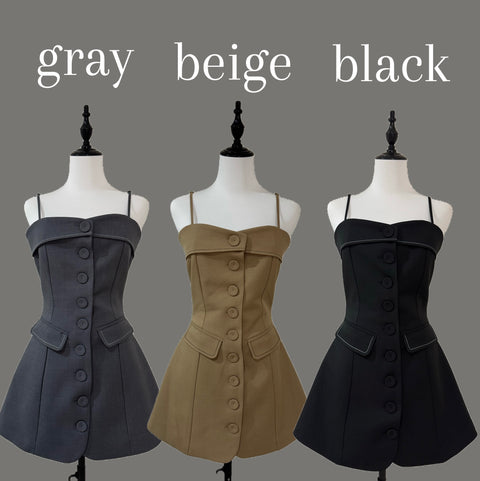 Shaped onepiece(Gray)