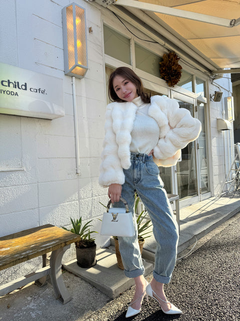 FUWAMOCOファーコート(White)