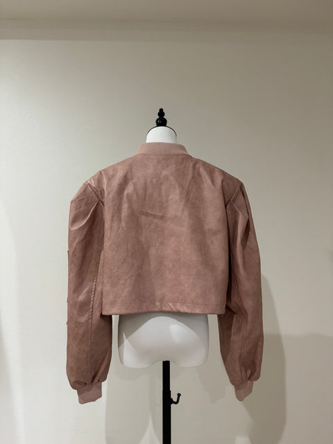 ライダースジャケット Pinkbeige