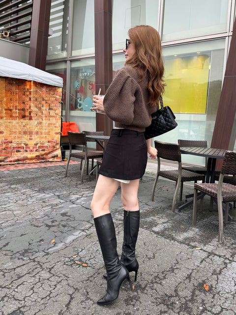 Volume Puff Knit