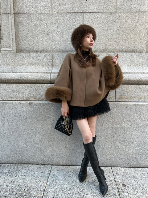 Fur Cape 3-Piece Set(再販売ご予約受付中)
