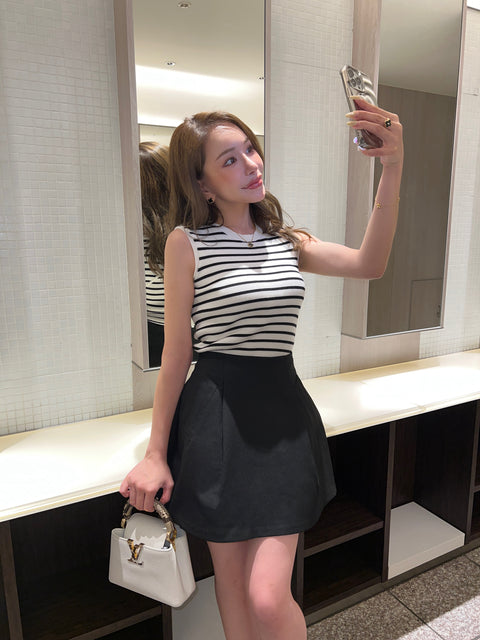 balloon skirt／black