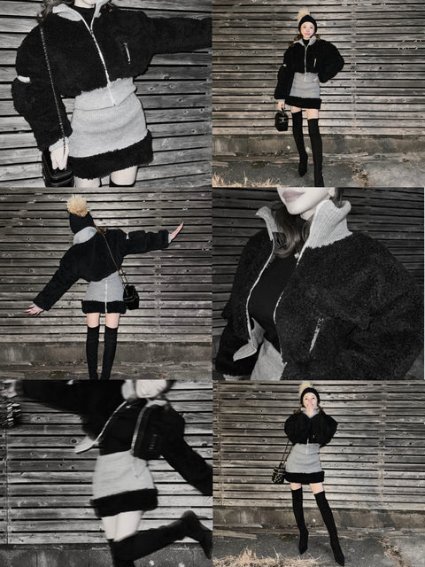 【Skirt Only】MOCOMOCOセットアップ(Black)