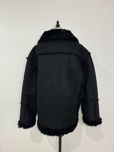 2way リバーシブルムートンコート(Black)