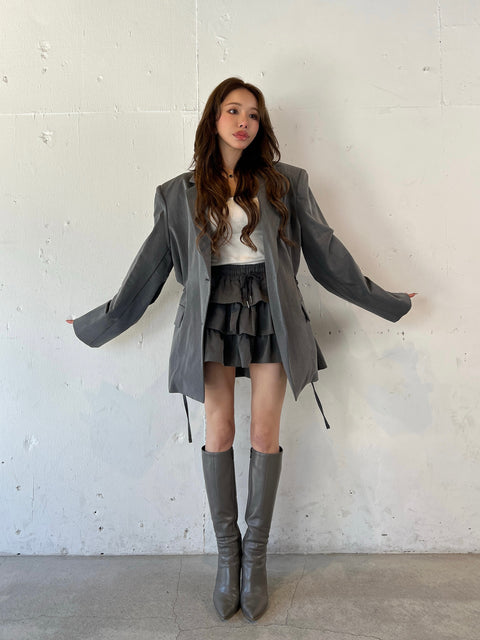 Tiered Frill Mini Skirt(インナーパンツ付き)／Setupで購入の場合は900円OFF➞￥16,000