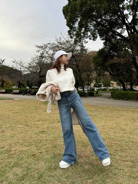 “美”シルエットDenim pants