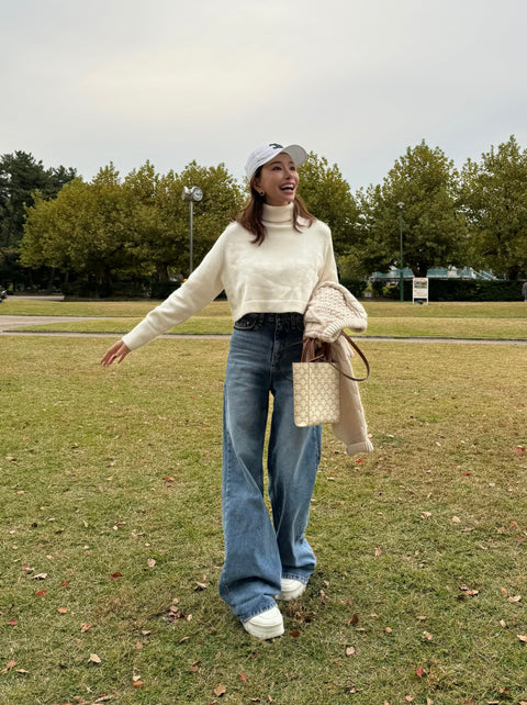 “美”シルエットDenim pants