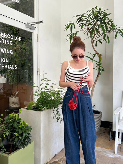 Waffle marin camisole