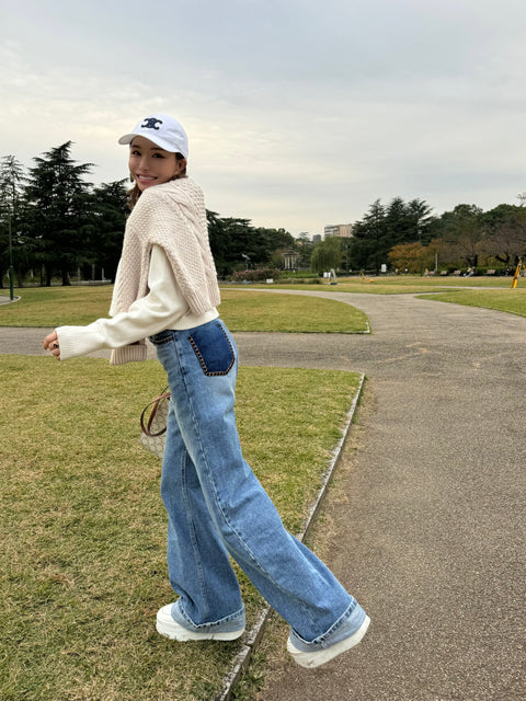 “美”シルエットDenim pants