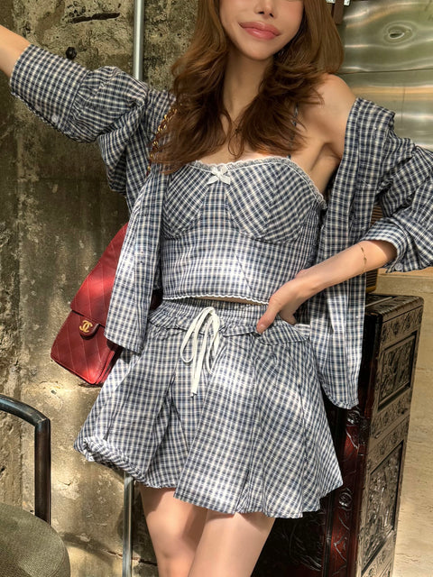 Gingham Bloom 3piece set