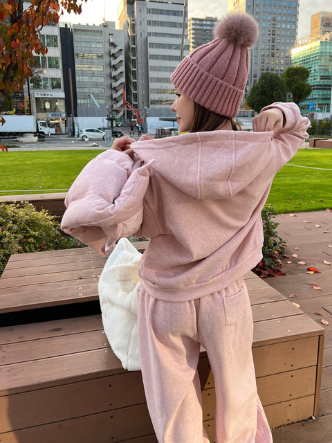 A/W 3SETUP／pink(送料無料) 再販売ご予約受付け中