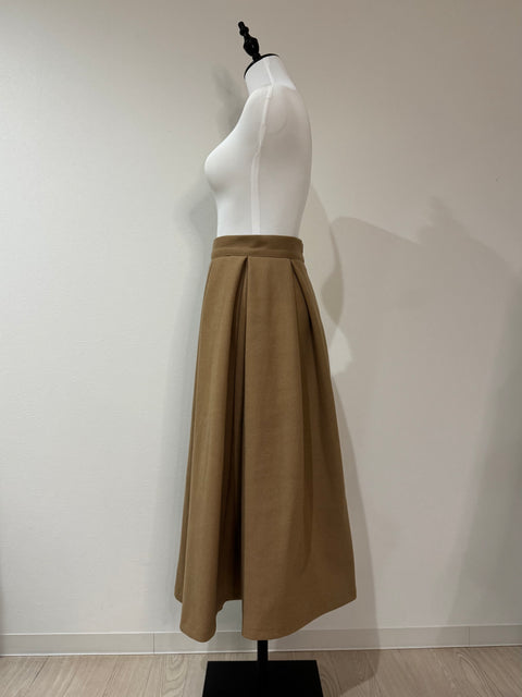 Longタックスカート(Camel)