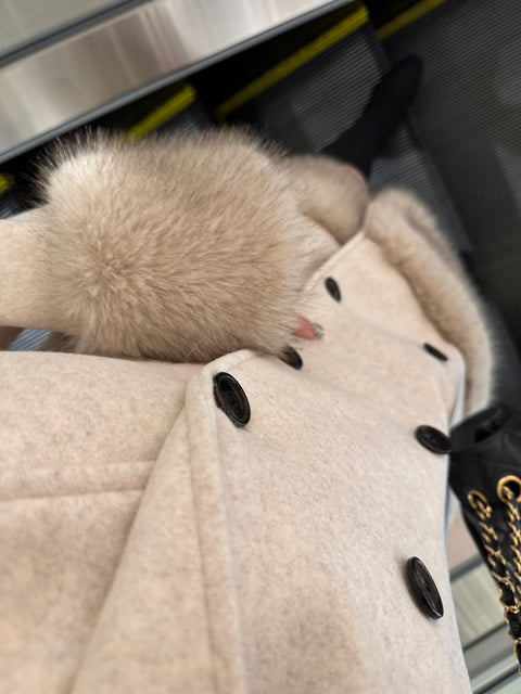 Bigfur Pコート(Ivory)