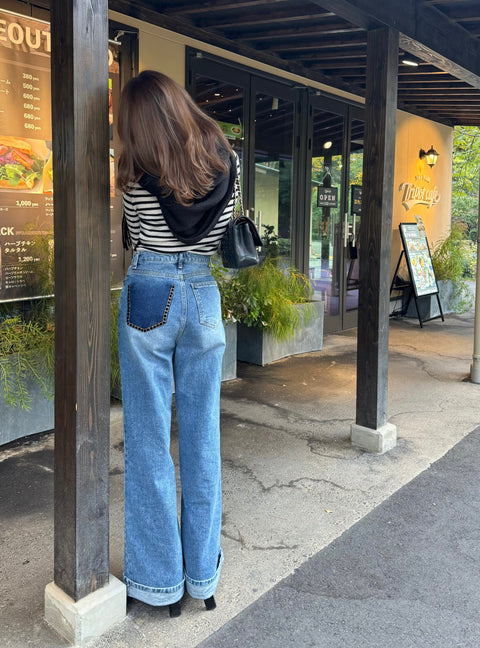 “美”シルエットDenim pants