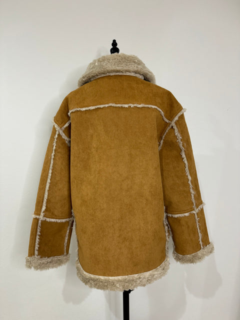 2way リバーシブルムートンコート(Brown)