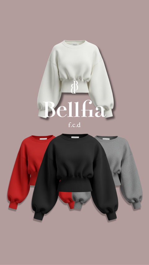 Balloon Sleeve Sweat Top