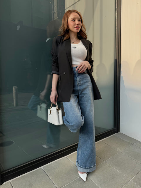 “美”シルエットDenim pants