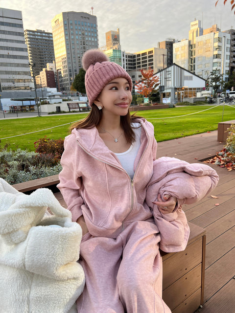 A/W 3SETUP／pink(送料無料) 再販売ご予約受付け中