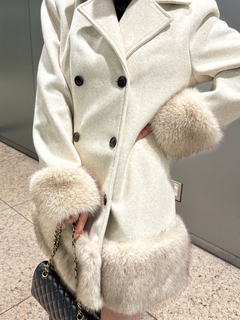 Bigfur Pコート(Ivory)