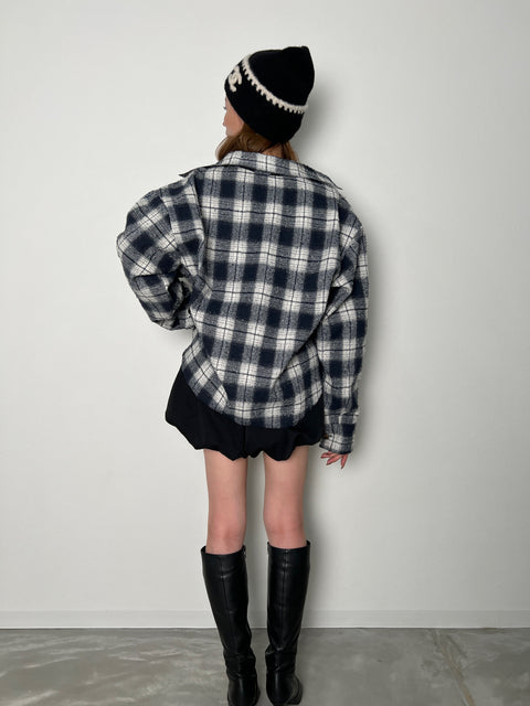 Oversized Check Shirt／送料無料