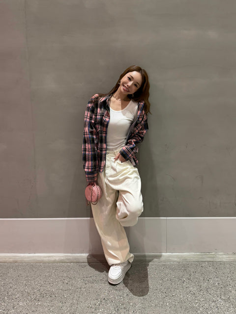 Oversized Check Shirt／送料無料