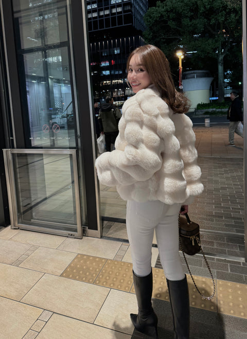 FUWAMOCOファーコート(White)