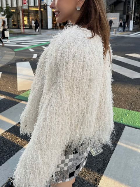 Fringe Shaggy jacket/送料無料・ご予約受付中