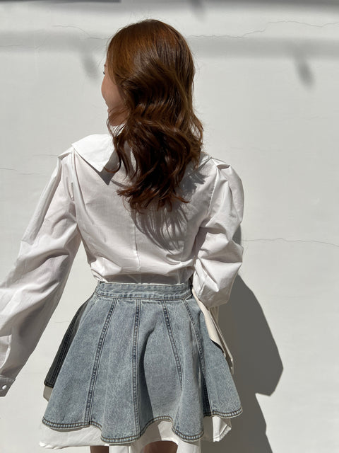Soft Big Collar Blouse