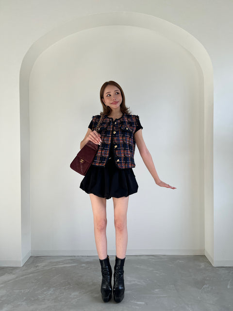 Autumn tweed vest