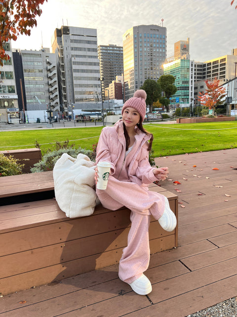 A/W 3SETUP／pink(送料無料) 再販売ご予約受付け中