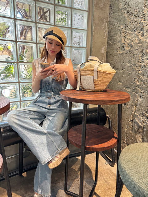 High-Waisted Summer Denim All-in-One