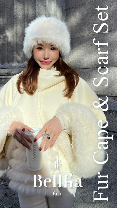 Fur Cape 3-Piece Set(再販売ご予約受付中)