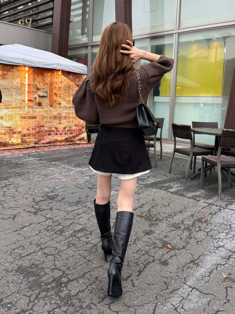 Volume Puff Knit
