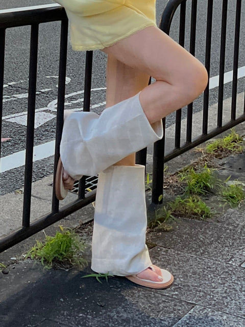 Drape Sandal Boots／ivory(只今ご予約受付中)