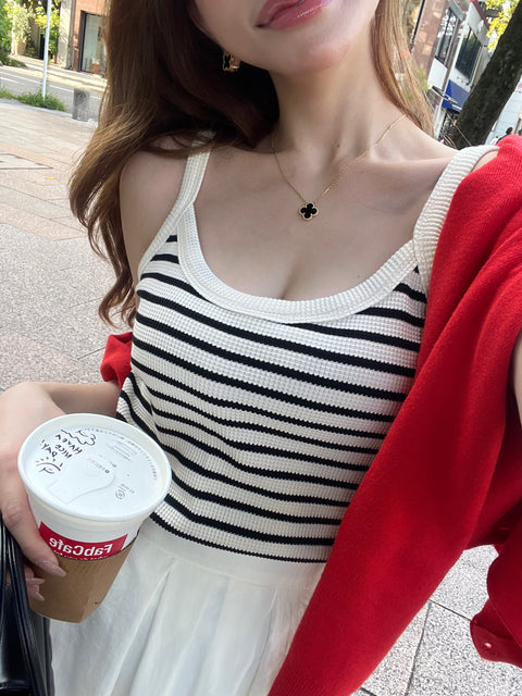 Waffle marin camisole