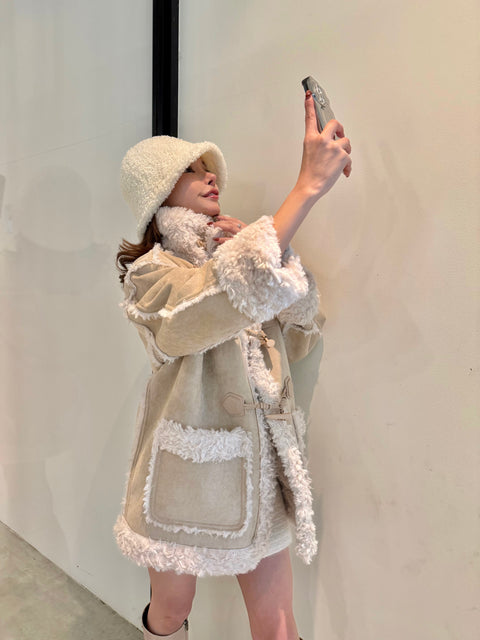 2way リバーシブルムートンコート(Ivory)