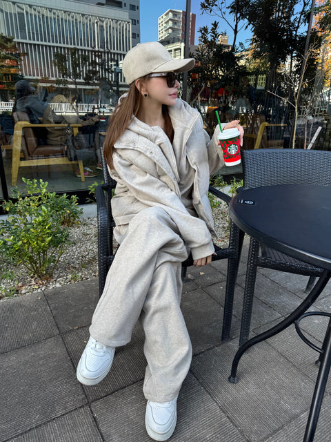 A/W 3SETUP／beige(送料無料) 再販売ご予約受付け中