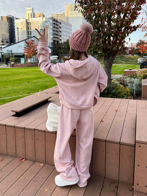 A/W 3SETUP／pink(送料無料) 再販売ご予約受付け中