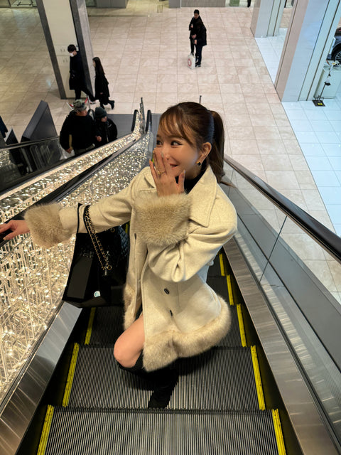 Bigfur Pコート(Ivory)