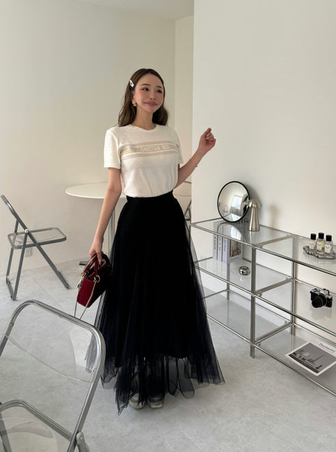 tulle skirt／Black