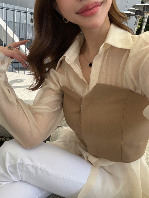 Sheer shirt(3Color)
