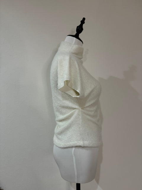 ふんわりニットシャーリングTシャツ(White)