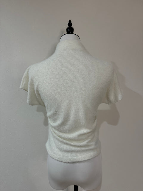 ふんわりニットシャーリングTシャツ(White)