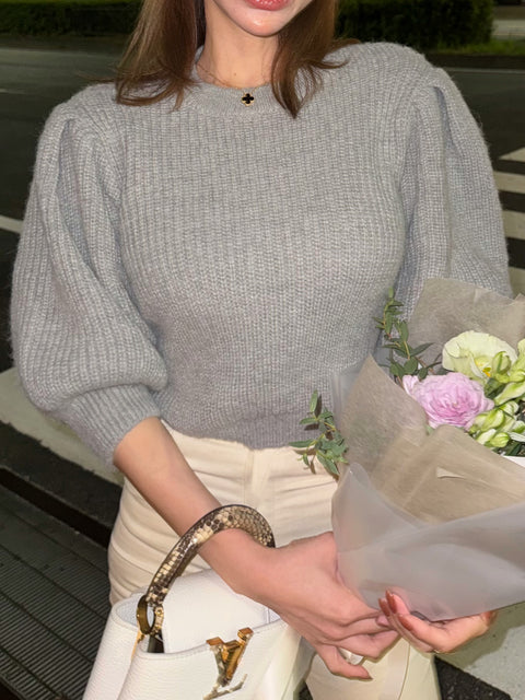 Volume Puff Knit
