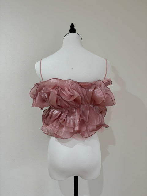 ギャザーフリルトップス　pink