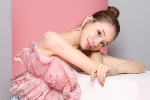 ギャザーフリルトップス　pink