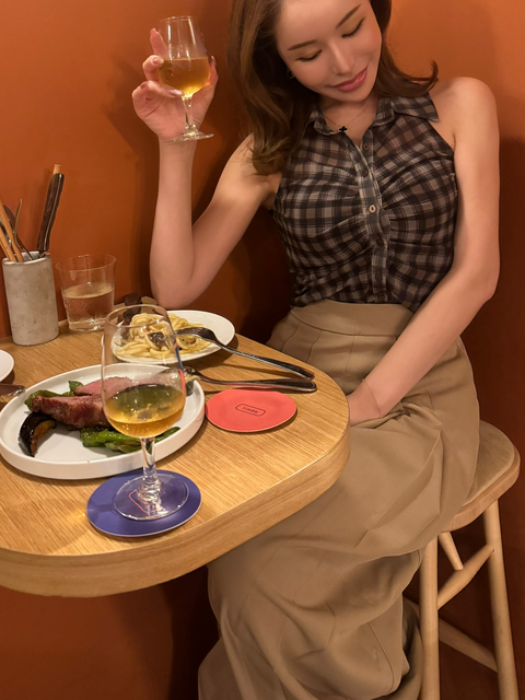 プリーツセットアップ　Beige